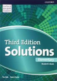Solutions 3ED ELEMENTARY Students Book